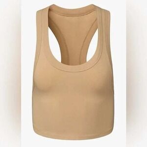 WeWoreWhat Cropped Scoop Tank Top Cotton Jersey Racerback XS‎ Revolve